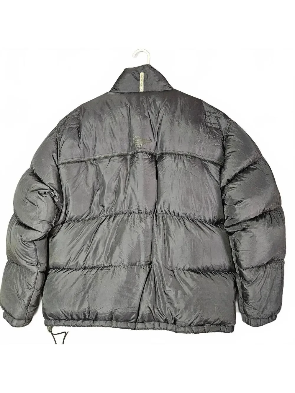 Ecko Men's Large Black Nylon Down Puffer Jacket Warm Winter Coat Streetwear